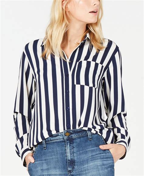 michael kors chemise|michael kors striped cotton shirts.